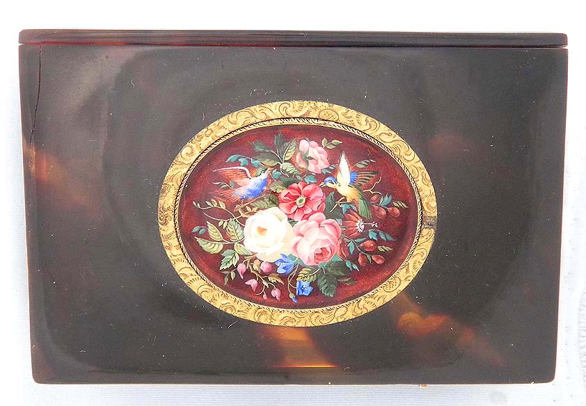  Patek Philippe Shell and Painted Enamel Singing Bird Box  