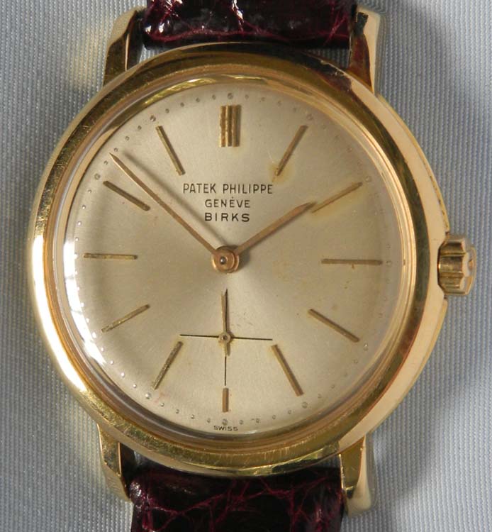  Fine 18K gold Patek Philippe reference 3440 automatic screw-back 
vintage wrist watch circa 1960. 