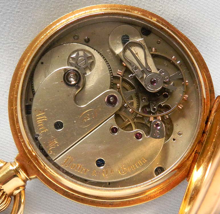  Albert Potter fine and rare 18K gold antique pocket watch circa 1880.  