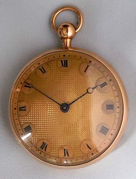 Transitional 18K Ruby Cylinder Repeater Antique Pocket Watch